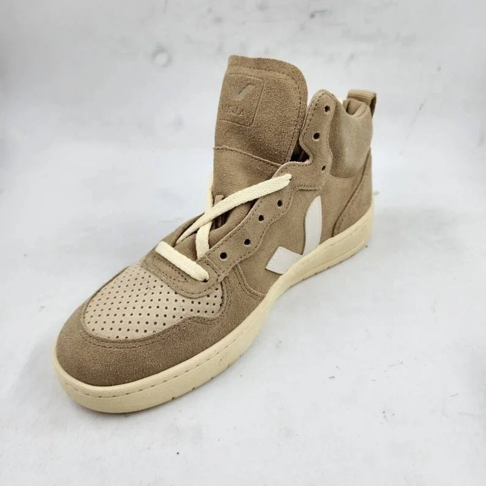 VEJA V-15 Suede Leather Sneakers Men's EU 41/US 8 Dune Pierre
